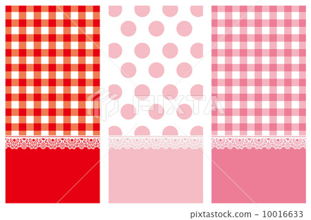 檢查和波爾卡圓點背景 10016633