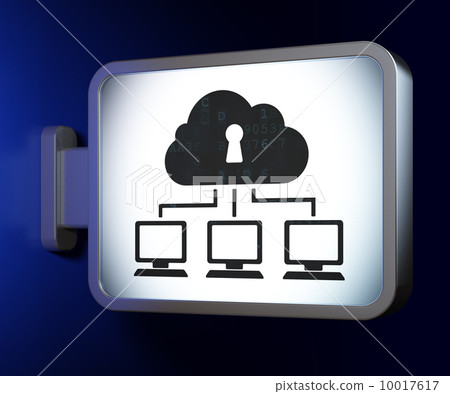 Privacy concept: Cloud Network on billboard background Privacy concept: Cloud Network on billboard background 10017617