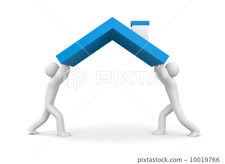 People hold the roof 10019766