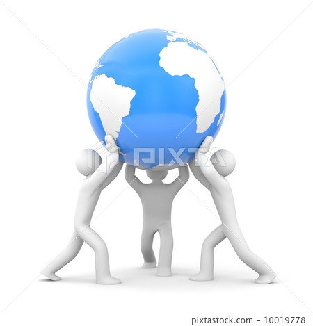 Earth In Our Hands Save The Earth Stock Illustration