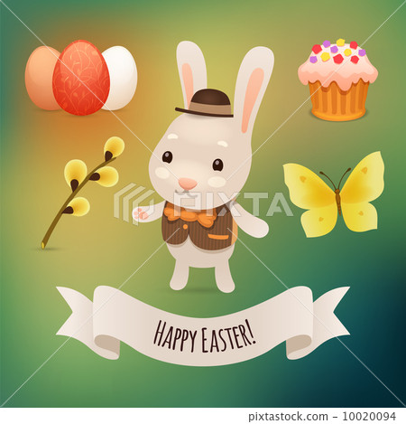 Bunny and Easter Symbols Bunny and Easter Symbols 10020094