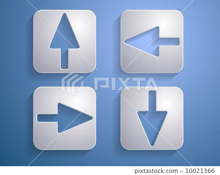 set Vector icon of arrows illustration - Stock Illustration [10021366 ...