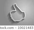 3d Vector illustration of like icon 10021483