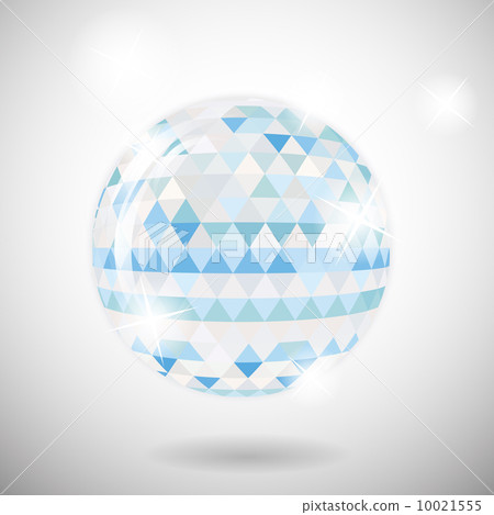 Abstract circle with  triangles 10021555