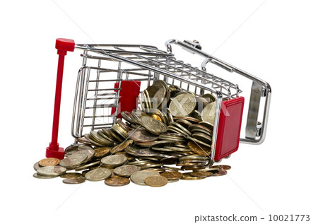 Shopping Cart with money Shopping Cart with money 10021773