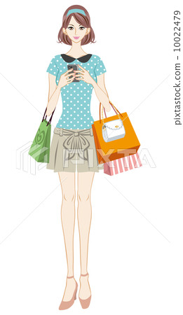Young lady to shop Young lady to shop 10022479