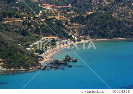 Aerial view on Zakynthos Greece 10024228