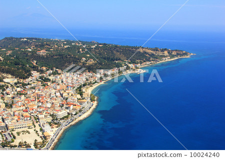 Aerial view on Zakynthos Greece 10024240