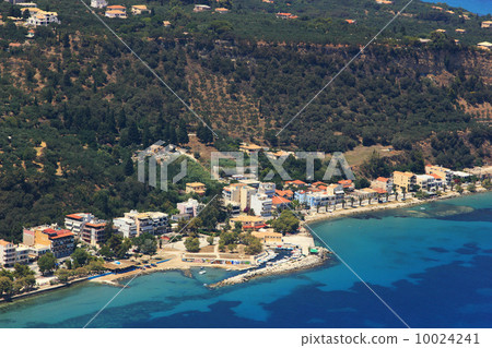 Aerial view on Zakynthos Greece 10024241