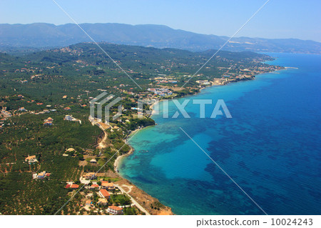 Aerial view on Zakynthos Greece Aerial view on Zakynthos Greece 10024243