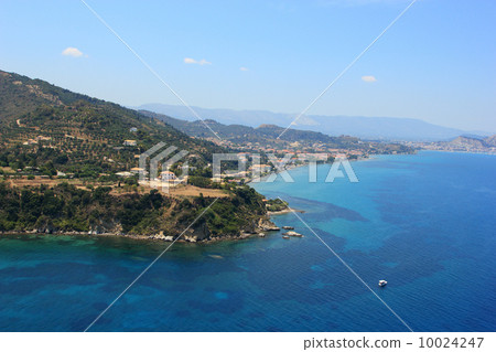 Aerial view on Zakynthos Greece 10024247