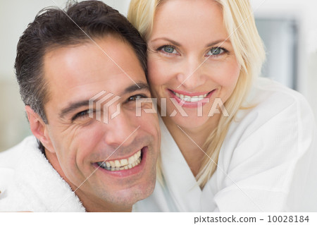 Closeup portrait of a cheerful woman and man Closeup portrait of a cheerful woman and man 10028184