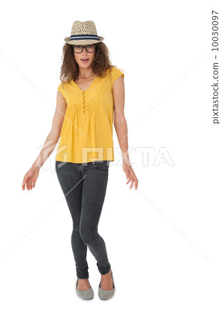 Portrait of a smiling young woman Portrait of a smiling young woman 10030097