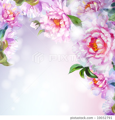 Peonies flowers background. Peonies flowers background. 10032791