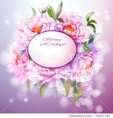 Peonies flowers background. Peonies flowers background. 10032792