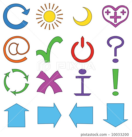 Computer signs - Stock Illustration [10033200] - PIXTA