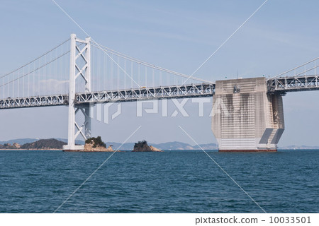 View of the bridge girder and caisson of Seto Ohashi 10033501