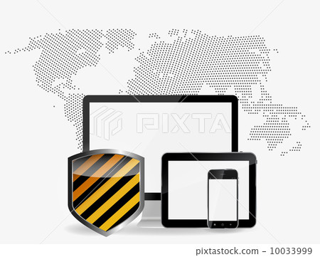 Internet Security Icon Vector Illustration - Stock Illustration ...