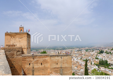 Alcazaba and Old Town of Spain Granada Alhambra Palace 10034191