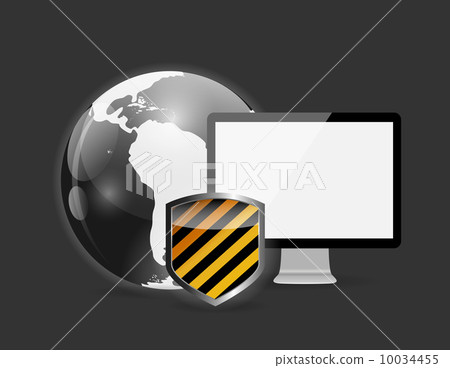 Internet Security Icon Vector Illustration 10034455
