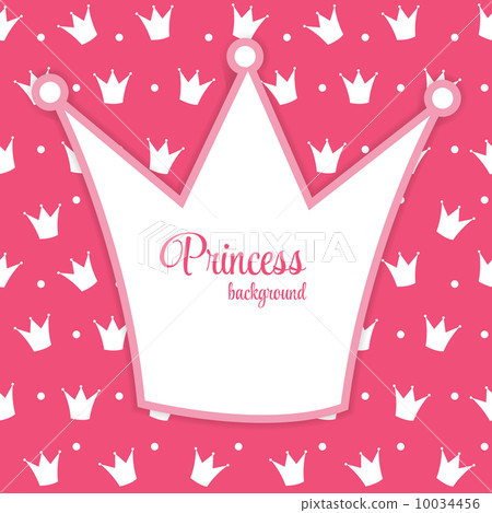 Princess Crown  Background Vector Illustration. 10034456