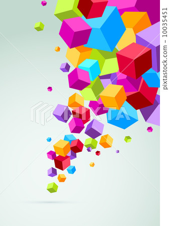 Banner with colorful cubes 10035451