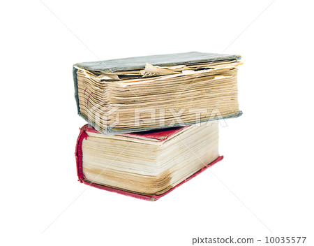 old books isolated on white old books isolated on white 10035577