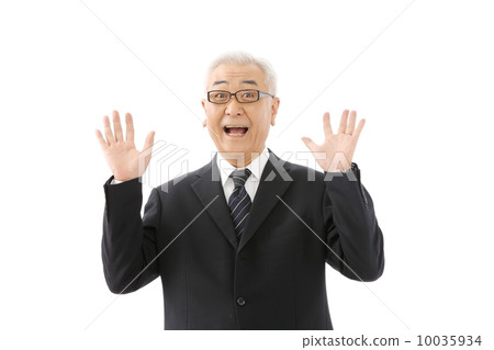 Senior businessman surprised Senior businessman surprised 10035934