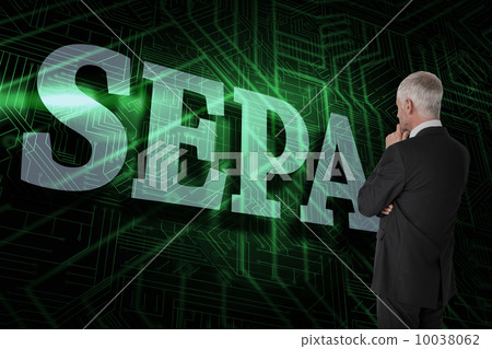 Sepa against green and black circuit board Sepa against green and black circuit board 10038062