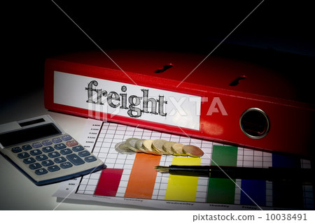 Freight on red business binder 10038491