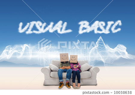 Visual basic against energy design over landscape 10038638