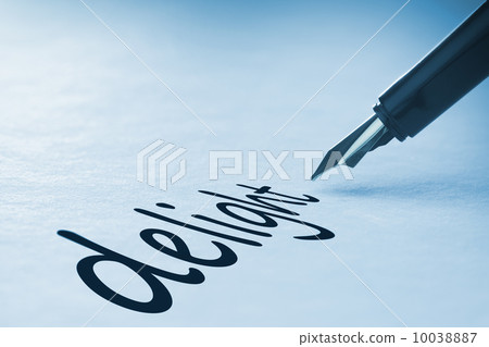 Fountain pen writing Delight 10038887