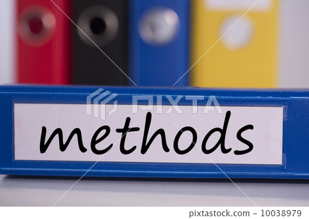 Methods on blue business binder 10038979