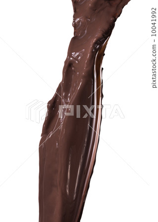 melted dark chocolate 10041992