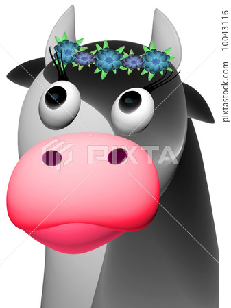 cow isolated on a white cow isolated on a white 10043116