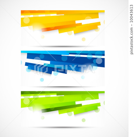 Set of banners with lines 10043613