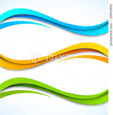 Set of wavy banners Set of wavy banners 10043992