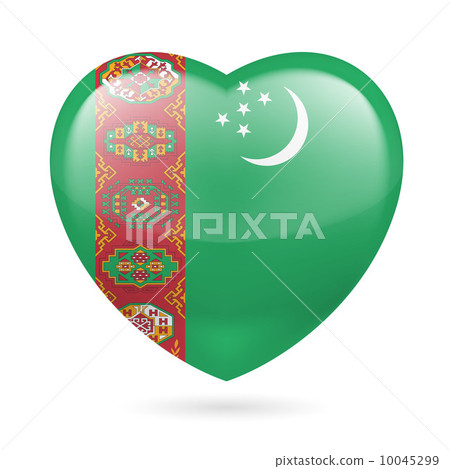Heart icon of Turkmenistan 10045299
