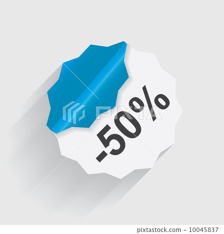 Paper Discount label. vector illustration 10045837