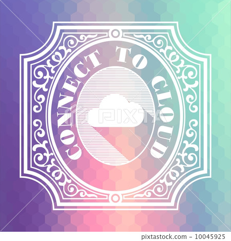 Connect to Cloud. Pastels Vintage Design Concept. Connect to Cloud. Pastels Vintage Design Concept. 10045925