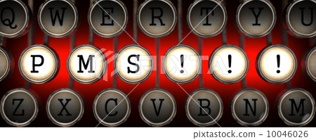 PMS Concept on Old Typewriter's Keys. 10046026