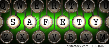 Safety Concept on Old Typewriter's Keys. 10046028