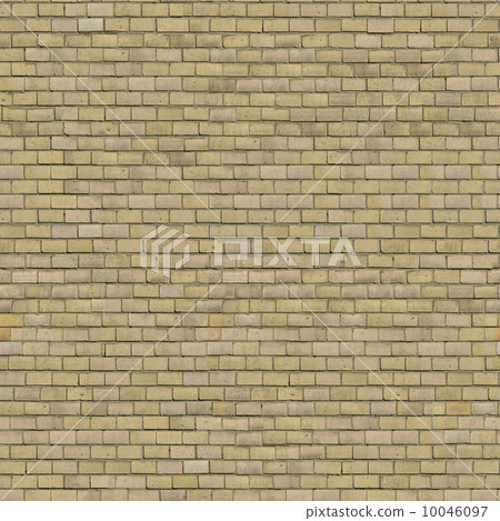 Beige Brick Wall. Seamless Tileable Texture. 10046097