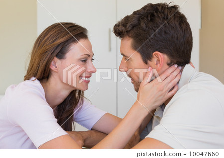 Loving young couple looking at each other 10047660