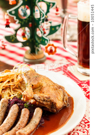 roasted meat on Christmas table roasted meat on Christmas table 10051445