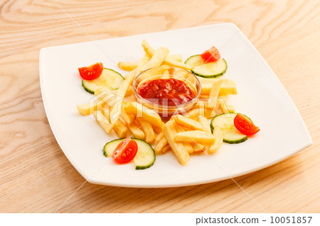 French Fries with ketchup French Fries with ketchup 10051857