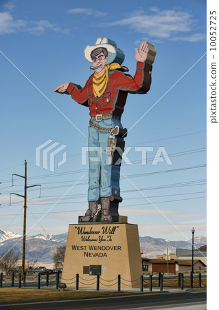 Wendover Nevada cowboy welcome sign 10052725