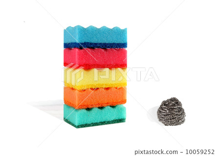 Cleaning products isolated on white background 10059252