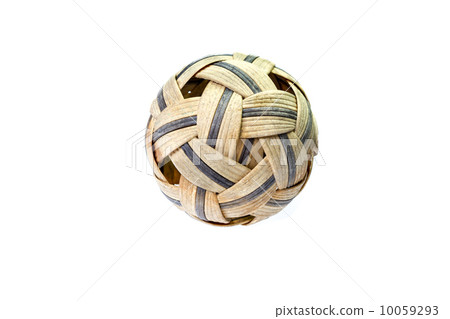 Used Sepak Takraw ball - isolated Used Sepak Takraw ball - isolated 10059293