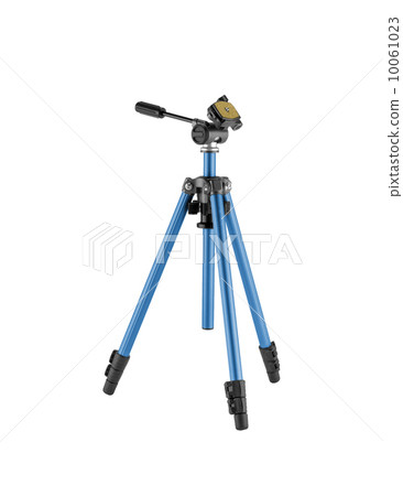 Camera stand tripod isolated on white background 10061023
